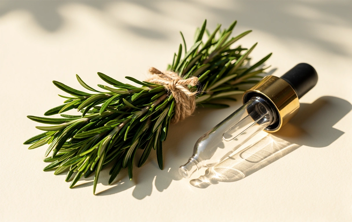 Dettaglio botanico di erbe mediterranee