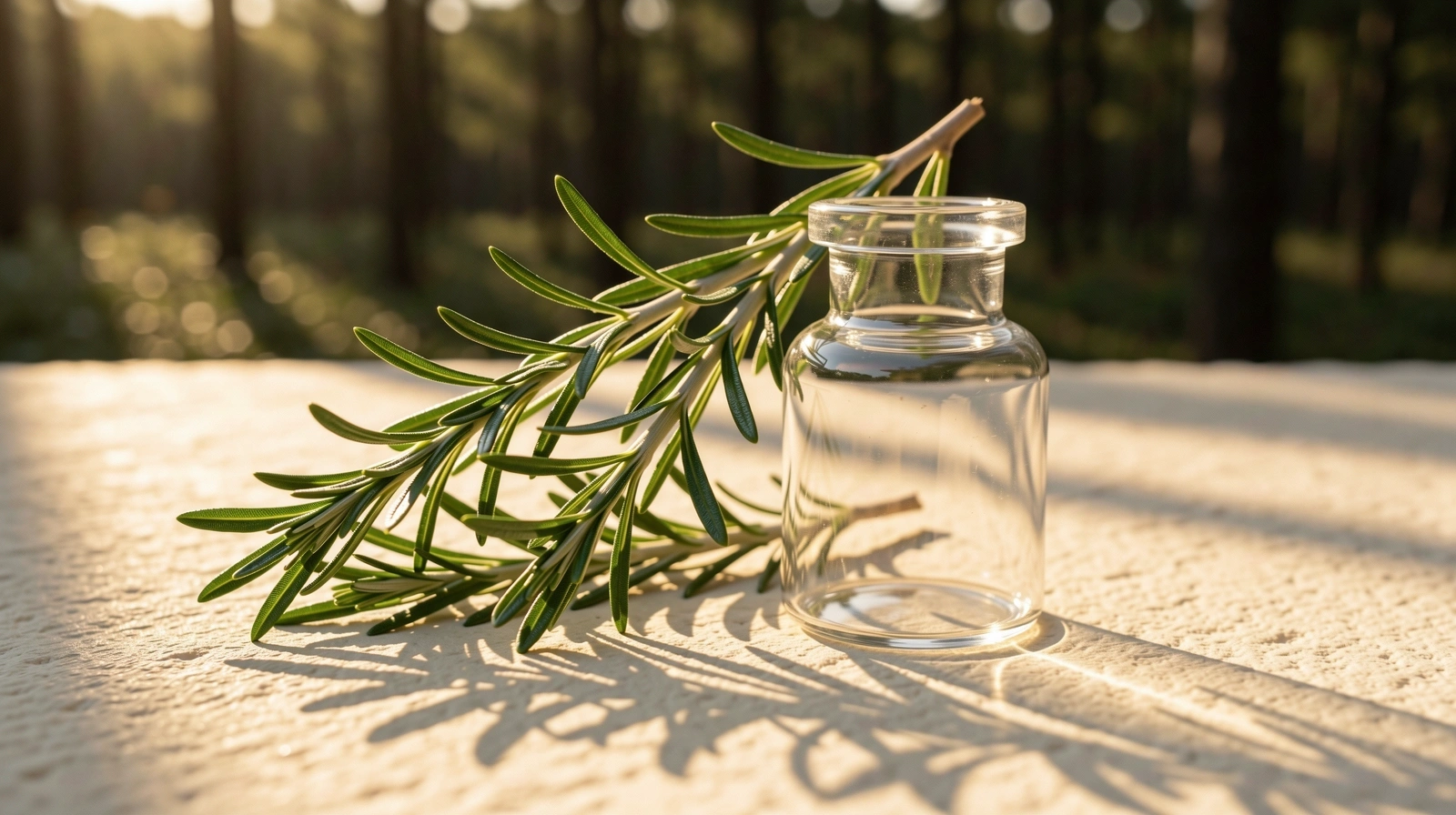 Dettaglio botanico e vetro officinale